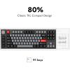 imageLEMOKEY L3 TKL Layout Wireless QMKLauncher FullMetal HotSwappable RGB Backlight Custom Mechanical Keyboard for WindowsLinux Gateron Banana Switch Fully Assembled Knob  Black