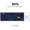 imageLEMOKEY L3 TKL Layout Wireless QMKLauncher FullMetal HotSwappable RGB Backlight Custom Mechanical Keyboard for WindowsLinuxGateron Brown SwitchFully Assembled KnobBlue