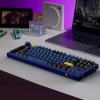 imageLEMOKEY L3 TKL Layout Wireless QMKLauncher FullMetal HotSwappable RGB Backlight Custom Mechanical Keyboard for WindowsLinuxGateron Red SwitchFully Assembled KnobBlue
