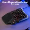 imageLEMOKEY X0 One Handed Gaming Keyboard 35 Keys NorthFacing Red Backlit Wired QMK Keypad Silicone Palm Rest ShineThrough DoubleShot Keycaps with Linear Red Mechanical Switch for WindowsLinuxKeychron Mechanical Brown Switch