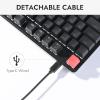 imageLEMOKEY X1 Wired Mechanical Keyboard QMK Programmable TKL Layout with PreLubed Linear Switch NorthFacing Red Backlit NKRO Compatible with WindowsKEYCHRON Mechanical Red Switch