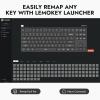 imageLEMOKEY X1 Wired Mechanical Keyboard QMK Programmable TKL Layout with PreLubed Linear Switch NorthFacing Red Backlit NKRO Compatible with WindowsKEYCHRON Mechanical Brown Switch