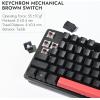 imageLEMOKEY X1 Wired Mechanical Keyboard QMK Programmable TKL Layout with PreLubed Linear Switch NorthFacing Red Backlit NKRO Compatible with WindowsKEYCHRON Mechanical Brown Switch