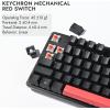 imageLEMOKEY X1 Wired Mechanical Keyboard QMK Programmable TKL Layout with PreLubed Linear Switch NorthFacing Red Backlit NKRO Compatible with WindowsKEYCHRON Mechanical Red Switch