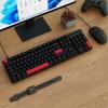 imageLEMOKEY X2 QMKVIA Custom Gaming Keyboard and Mouse Combo Programmable 100 Full Size Layout Gasket Mount Red Backlight Wired Mechanical Keyboard with Red Switches for MacWindowsLinuxRed Switch  Keyboard  Mouse