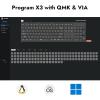 imageLEMOKEY X3 Wired Mechanical Gaming Keyboard 100 Layout with QMKVIA Programmable Keyboard Red SwitchRed Backlit for WindowsKeychron Mechanical Brown Switch