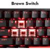 imageLEMOKEY X3 Wired Mechanical Gaming Keyboard 100 Layout with QMKVIA Programmable Keyboard Red SwitchRed Backlit for WindowsKeychron Mechanical Brown Switch