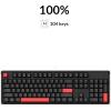 imageLEMOKEY X3 Wired Mechanical Gaming Keyboard 100 Layout with QMKVIA Programmable Keyboard Red SwitchRed Backlit for WindowsKeychron Mechanical Brown Switch