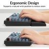 imageSilicone Wrist Rest for Keychron K10 Pro  K10 Max K10 HE  Q6  Q6 Pro  Q6 Max  Q6 HE  V6  V6 Max 176quot NonSlip Palm Rest 100 FullSized Mechanical Keyboards Support with Typing Pain ReliefBlack