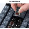 imagekeychron K13 Pro UltraSlim QMKVIA Wireless Mechanical Keyboard TKL Layout with Numpad Custom Programmable RGB with Hotswappable LowProfile Gateron Brown Switch Compatible with Mac Windows LinuxHotSwap LowProfile Gateron Brown Switch