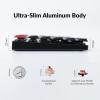 imagekeychron K13 Pro UltraSlim QMKVIA Wireless Mechanical Keyboard TKL Layout with Numpad Custom Programmable RGB with Hotswappable LowProfile Gateron Brown Switch Compatible with Mac Windows LinuxHotSwap LowProfile Gateron Red Switch