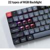 imagekeychron K13 Pro UltraSlim QMKVIA Wireless Mechanical Keyboard TKL Layout with Numpad Custom Programmable RGB with Hotswappable LowProfile Gateron Brown Switch Compatible with Mac Windows LinuxHotSwap LowProfile Gateron Brown Switch