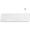 imageKeychron B4 Pro UltraSlim Wireless Keyboard 96 Bluetooth24 GHzWired Connection Keyboard with Numeric Keypad Launcher Compatible with Mac Windows Linux  Ivory WhiteIvory White