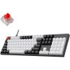 imageKeychron C2 Full Size 104 Keys Wired Mechanical Gaming Keyboard for Mac Layout Gateron G Pro Brown SwitchWhite LED BacklightDouble Shot ABS KeycapsUSB C Computer Keyboard for Windows LaptopGateron G Pro mechanical Red Switch