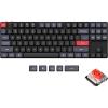 imageKeychron K1 Pro RGB UltraSlim QMKVIA Custom Bluetooth WirelessUSB Wired Mechanical Keyboard with LowProfile Gateron Brown Switch PBT Keycaps TKL Layout Computer Keyboard for Mac Windows LinuxRed