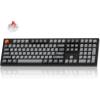 imageKeychron K10 Max Wireless Custom Mechanical Keyboard QMK 24 GHz Bluetooth FullSize with Hotswappable Keychron Super Brown Switch Compatible with Mac Windows Linux RGB BacklitHotswap Keychron Super Red Switch