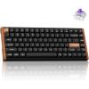 imageKeychron K2 HE Rapid Trigger Wireless Custom Mechanical Keyboard with Hall Effect Gateron DoubleRail Magnetic Switch QMK 24 GHz Bluetooth 52 RGB Compatible with Mac Windows Linux Aluminum  WoodGateron DoubleRail Magnetic Switch  Black