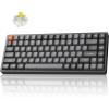 imageKeychron K2 Max QMKVIA 24 GHz ampamp Bluetooth Wireless Custom Mechanical Keyboard for MacWindowsLinux 75 Layout Keyboard RGB Backlight with Aluminum Red Switch  BlackKeychron Super Banana Switch