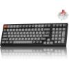 imageKeychron K4 Max Wireless Mechanical Keyboard 96 Layout QMK 24 GHzBluetooth 51Wired White Backlit with Hotswappable Keychron Super Banana Switch for Mac Windows LinuxHotSwap Keychron Super Red Switch