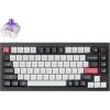 imageKeychron Q1 HE QMK Rapid Trigger Wireless Custom Mechanical Keyboard 24 GHzBluetoothWired 75 HotSwappable Programmable RGB Gateron DoubleRail Magnetic Switches for Mac Windows Shell WhiteCarbon Black