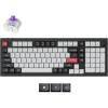imageKeychron Q5 HE QMK Wireless Custom Mechanical Keyboard with Knob 24 GHzBluetoothWired 96 Layout HotSwappable Programmable RGB Backlit Gateron Magnetic Switches for Mac Windows Shell WhiteCarbon Black