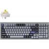 imageKeychron Q5 Pro QMKVIA Wireless Custom Mechanical Keyboard 96 Layout with Programmable Knob KSA DoubleShot PBT Keycaps with Hotswappable K Pro Red Switch for Mac Windows Linux  GrayHotswappable K Pro Banana Switch