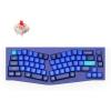 imageKeychron Q8 Wired Custom Mechanical Keyboard Knob Version 65 Alice Layout QMKVIA Programmable with Hotswappable Gateron G Pro Red Switch Double Gasket Compatible with Mac Windows Linux BlueHotswap Gateron G Pro Red