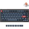 imageKeychron V1 Max 75 RGB Custom Mechanical Keyboard 24GhzBluetooth 51Wired QMKVIA Programmable Macro HotSwappable Gateron Jupiter Red Switch Gasket Mount for Mac Windows LinuxKeychron Silent K Pro Red Switch