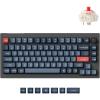 imageKeychron V1 Max 75 RGB Custom Mechanical Keyboard 24GhzBluetooth 51Wired QMKVIA Programmable Macro HotSwappable Gateron Jupiter Red Switch Gasket Mount for Mac Windows LinuxGateron Jupiter Red Switch