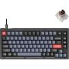 imageKeychron V1 Wired Custom Mechanical Keyboard 75 Layout QMKVIA Programmable Macro with Hotswappable Keychron K Pro Brown Switch Compatible with Mac Windows Linux Frosted Black  TranslucentHotswap Keychron K Pro Brown Switch