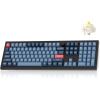 imageKeychron V6 Max Full Size Wireless Mechanical Keyboard 24GHzBluetoothUSBC 3Mode RGB QMKVIA Programmable Macro HotSwap PBT Keys for Mac Windows Gateron Jupiter Banana