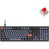 imageKeychron V6 Wired Custom Mechanical Keyboard Knob Version FullSize QMKVIA Programmable with Hotswappable Keychron K Pro Red Switch Compatible with Mac Windows Linux Frosted BlackTranslucentHotswap Keychron K Pro Red Switch