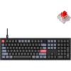 imageKeychron V6 Wired Custom Mechanical Keyboard Knob Version Fullsize QMKVIA Programmable Macro with Hotswappable Keychron K Pro Brown Switch Compatible with Mac Windows Linux Black NonTransparentHotswap Keychron K Pro Red Switch
