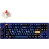 imageLEMOKEY L3 TKL Layout Wireless QMKLauncher FullMetal HotSwappable RGB Backlight Custom Mechanical Keyboard for WindowsLinuxGateron Red SwitchFully Assembled KnobBlue