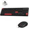 imageLEMOKEY X2 QMKVIA Custom Gaming Keyboard and Mouse Combo Programmable 100 Full Size Layout Gasket Mount Red Backlight Wired Mechanical Keyboard with Red Switches for MacWindowsLinuxBrown Switch  Keyboard  Mouse