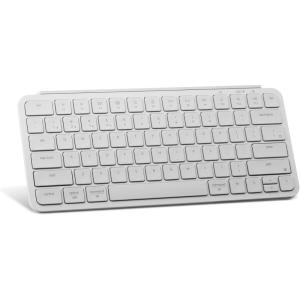 imageKeychron B1 Pro UltraSlim ZMKLauncher Wireless Bluetooth 24 GHzWired Connection Keyboard for Mac Windows Linux  WhiteWhite