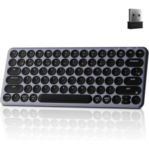 imageKeychron B3 Pro 75 UltraSlim Wireless Mechanical Keyboard 24GHz Bluetooth 52 ampamp Wired Connection Lightweight LowProfile Design MultiDevice Connect for WindowsMacTabletPhone  WhiteGray