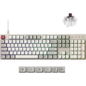 imageKeychron C2 Pro Wired Mechanical Keyboard with 8K Hz Polling Rate Full Size Custom RGB Backlit HotSwappable NonShine Through PBT Keycaps Compatible with Mac Windows LinuxBrown Switch
