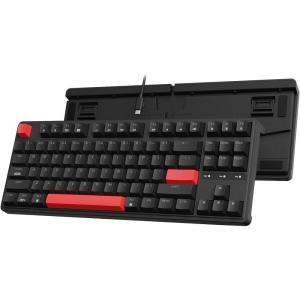 imageKeychron C3 Pro QMKVIA Custom Gaming Keyboard Programmable 87 Keys Compact TKL Layout Gasket Mount Red LED Backlight Wired Mechanical Keyboard with Brown Switches for MacWindowsLinuxBrown Switch