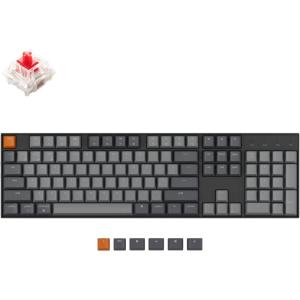 imageKeychron K10 Full Size 104 Keys Bluetooth Wireless Mechanical Gaming Keyboard for Mac Windows K Pro Brown Switch MultitaskingWhite LED BacklightUSB C Wired Computer KeyboardK Pro Red Switch