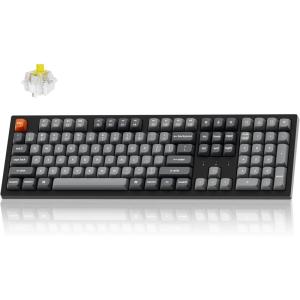 imageKeychron K10 Max Wireless Custom Mechanical Keyboard QMK 24 GHz Bluetooth FullSize with Hotswappable Keychron Super Brown Switch Compatible with Mac Windows Linux RGB BacklitHotswap Keychron Super Banana Switch