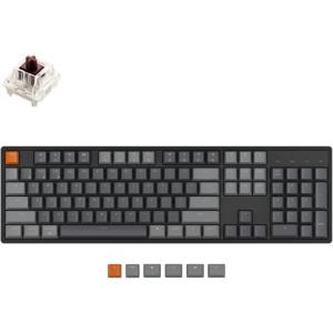 imageKeychron K10 RGB Full Size Layout HotSwappable Mechanical Keyboard for Mac Windows Multitasking 104Key Bluetooth WirelessUSB Wired Gaming Keyboard with K Pro Brown Switch Aluminum FrameHotswap Keychron K Pro Brown Switch