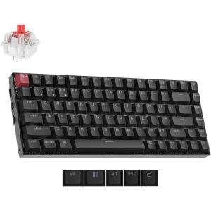 imageKeychron K2 75 Layout Bluetooth Wireless Mechanical Keyboard K Pro Brown SwitchWhite LED BacklitUSB CAnti GhostingNKey Rollover 84 Keys Gaming Keyboard for Mac WindowsVersion 2Keychron Super Red Switch