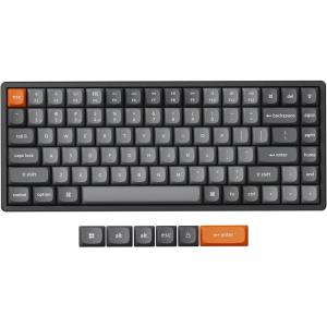 imageKeychron K2 Max QMKVIA Custom Mechanical Keyboard 75 Layout Compact Hotswappable Wireless Bluetooth24 GHzWired with RGB Backlight Super Banana Switch Gaming Keyboard for MacWindowsLinuxBrown Switches