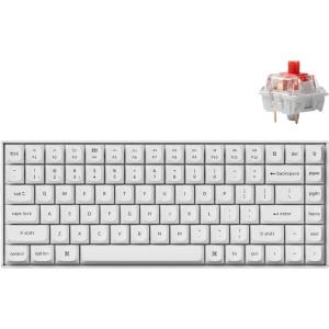 imageKeychron K2 Pro QMKVIA Custom Wireless Mechanical Keyboard HotSwappable 75 Layout Programmable White Backlight K Pro Red Switch BluetoothWired Gaming Keyboard for Mac Windows Linux WhiteK Pro Red Switch