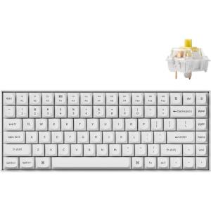 imageKeychron K2 Pro QMKVIA Custom Wireless Mechanical Keyboard HotSwappable 75 Layout Programmable White Backlight K Pro Red Switch BluetoothWired Gaming Keyboard for Mac Windows Linux WhiteK Pro Banana Switch