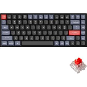 imageKeychron K2 Pro QMKVIA Wireless Mechanical Keyboard Custom Programmable Macro Wired Keyboard with HotSwappable K Pro Brown Switch White LED Backlight PBT Keycaps for Mac Windows LinuxK Pro Red Switch