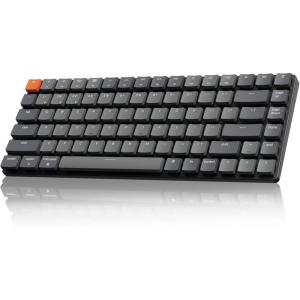 imageKeychron K3 Version 2 84 Keys UltraSlim Wireless BluetoothUSB Wired Mechanical Keyboard with White LED Backlit LowProfile Keychron Mechanical Brown Switch Compatible with Mac WindowsKeychron Brown Switch