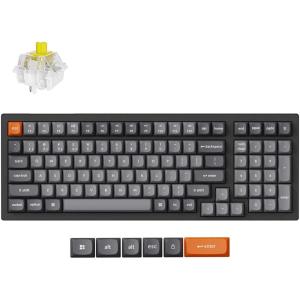 imageKeychron K4 Max QMK Wireless Custom Mechanical Keyboard RGB Hot Swappable 96 Layout TriMode Bluetooth 5124GUSBC Programmable Super Red Switch NKRO Gaming Keyboard for MacWindowsGamersBanana Switch