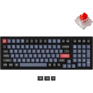 imageKeychron K4 Pro Custom Wireless Mechanical Keyboard 96 Keys Hotswappable QMKVIA Programmable Macro with K Pro Brown Switch RGB Backlit Compatible Mac Windows Linux  BlackKeychron K Pro Red Switch